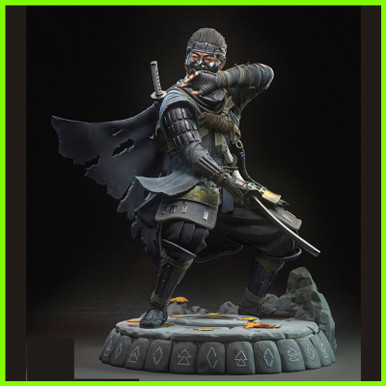 jin sakai geist of tsushima statue stl datei 3d drucken 3D print model - Mito3D