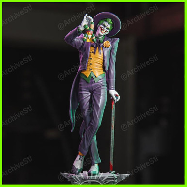 Joker Arkham Herkunft Statue 3D print model - Mito3D