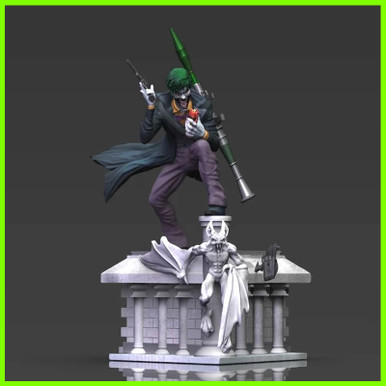 joker batman dc statue - 3D print model - Mito3D
