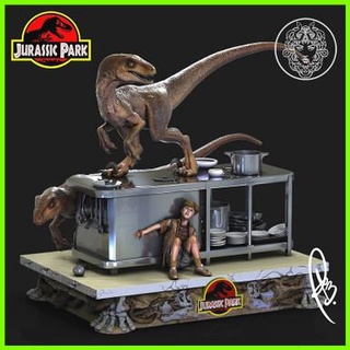 Jurassic park mutfak faliyet alani sahne 3d print model - Mito3D