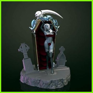 Dame Tod Friedhof Statue 3d print model - Mito3D