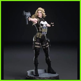 lady punisher statue - 3d print model - Mito3D