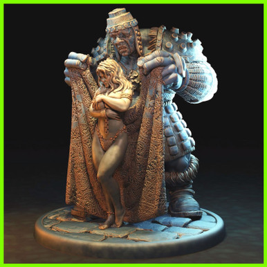 lady slave statue - 3D print model - Mito3D