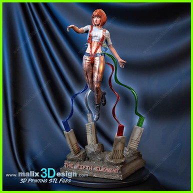 Leeloo element 3D print model - Mito3D