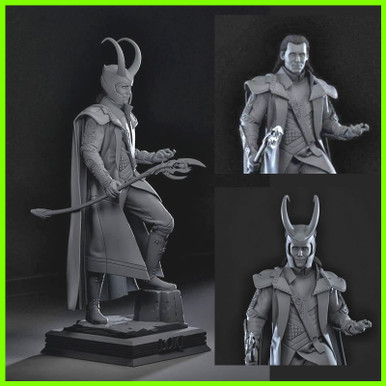 Loki statue 3D print model - Mito3D