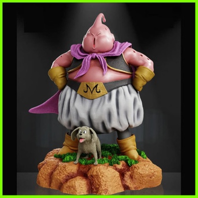 majin buu ape drago palla z statua stl file 3d stampa 3d print model - Mito3D