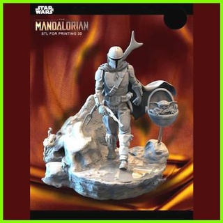 mandaloryalı bebek Yoda 3d print model - Mito3D