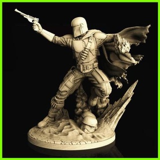 mandalorian star wars statue - 3d print model - Mito3D