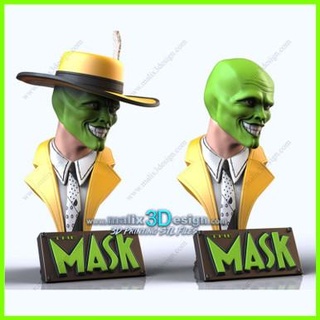 máscara busto Jim carrey 3d print model - Mito3D