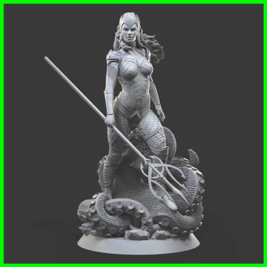 mera queen atlantis dc statue - 3D print model - Mito3D