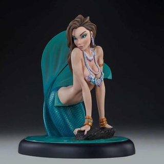 Meerjungfrau Statue 3d print model - Mito3D