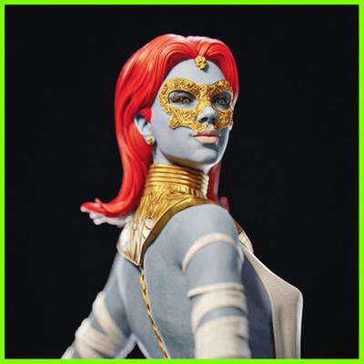 mystique hellfire gala statue - stl file 3d print 3d print model - Mito3D