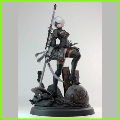 nier autómatas 2b estatua 3D print model - Mito3D
