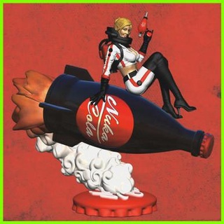 nuka Coca Cola statua 3d print model - Mito3D