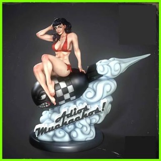 Aufstecken Mädchen Statue 3d print model - Mito3D