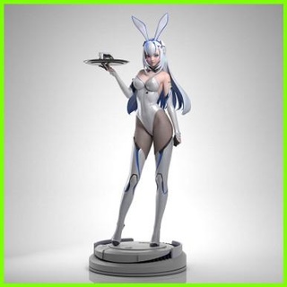 oyun istasyonu ps5 tavşan kız heykel 3d print model - Mito3D