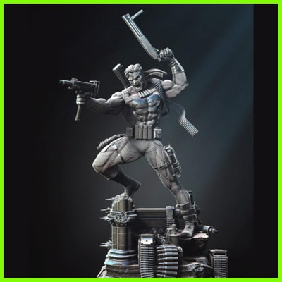 justiceiro estátua stl arquivo 3d impressão 3d print model - Mito3D
