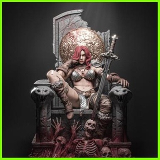red sonja throne statue - 3d print model - Mito3D
