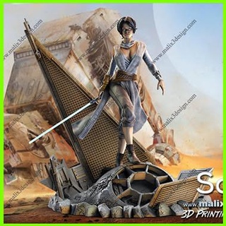 rey Skywalker Estrela guerras 3d print model - Mito3D