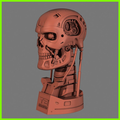 terminateur 800 endosquelette crâne 3D print model - Mito3D