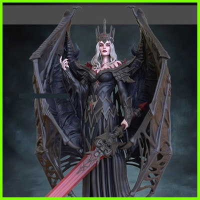 vampire comtesse statue stl fichier 3d impression 3d print model - Mito3D