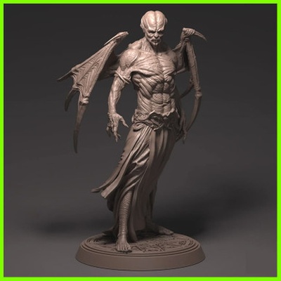 vampiro statua stl file 3d stampa 3d print model - Mito3D