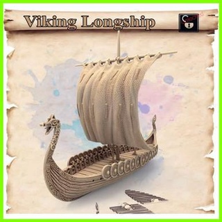 viking longship 3d print model - Mito3D