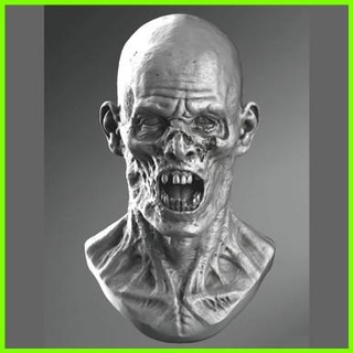 zombi baş 3d print model - Mito3D