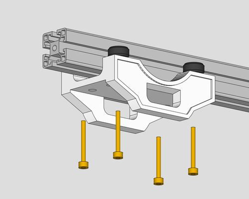 gleiten portal 4040 extrusion by design werkzeuge gadgets 4040extrusion boom kran slot 3d print model - Mito3D