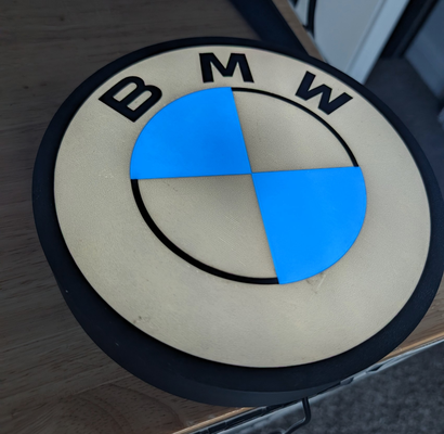 bmw mur lumière by outillage lee ménage maison modèles décor boîte 3d print model - Mito3D