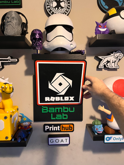 roblox guidato lampada by codyinbody3 arte segni loghi giochi computer telefono robucks logo luce lightbox 3d print model - Mito3D