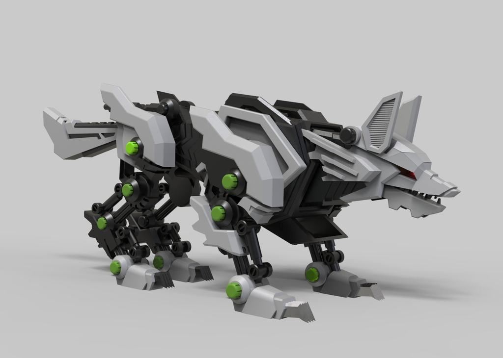 comando lobo zoid by johnny2shae 3d impressora teste modelos 3D print model - Mito3D