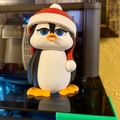 natale pinguino by romwba3d miniature natale 2023 romwba 3d print model - Mito3D