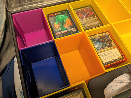 stanley 10 compartment profundo pro pequeña partes organizador insertar mtg by ecliano juguetes juegos magia reunión tarjeta soporte 3d print model - Mito3D