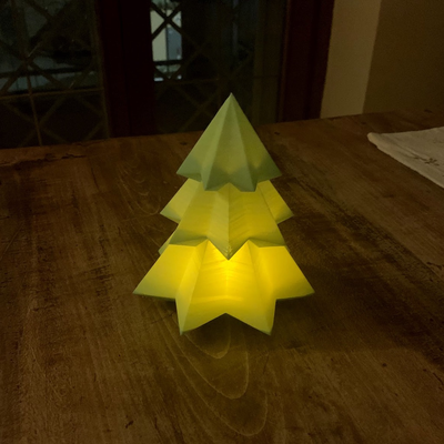 natale albero guidato candela remixato by zio conto domestico festività ledcandle decorazione noel 3d print model - Mito3D