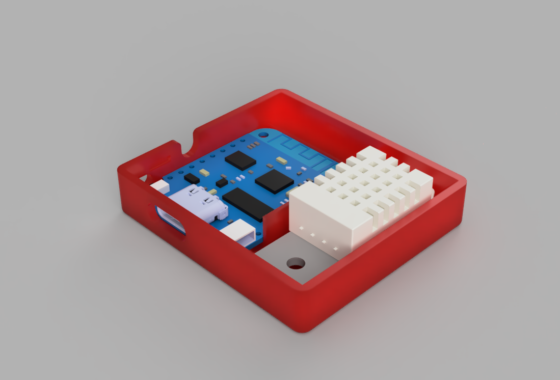 wemos d1 mini v4 + dht22 box by pedogood hobby diy elektronik d1miniv4 3D print model - Mito3D