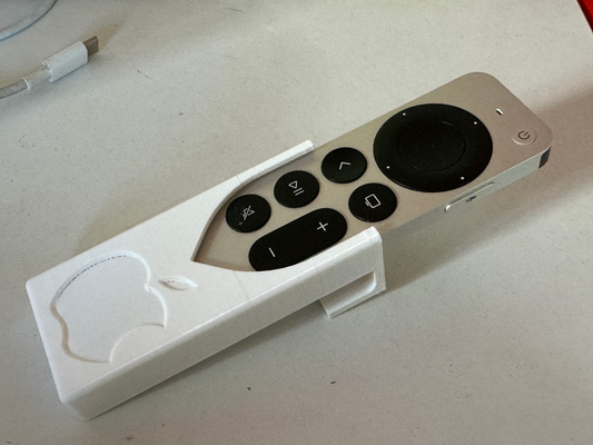 apple tv remote controller holder by jurgenkurz tools organizers appletvremote appletv 3d print model - Mito3D