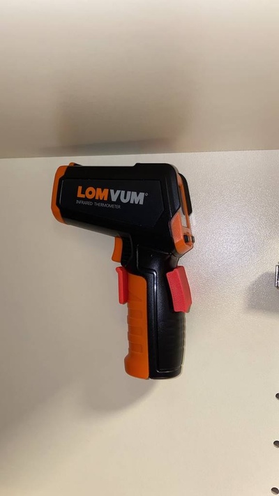 infrared thermometer holder lomvum by pedobry tools thingiverse 3d print model - Mito3D