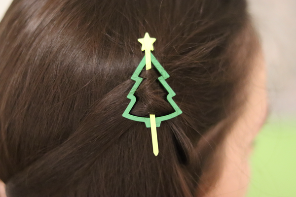 natale albero capelli clip maglione by hrco69 moda modelli pin lana gioielleria carina semplice accessori 3d print model - Mito3D