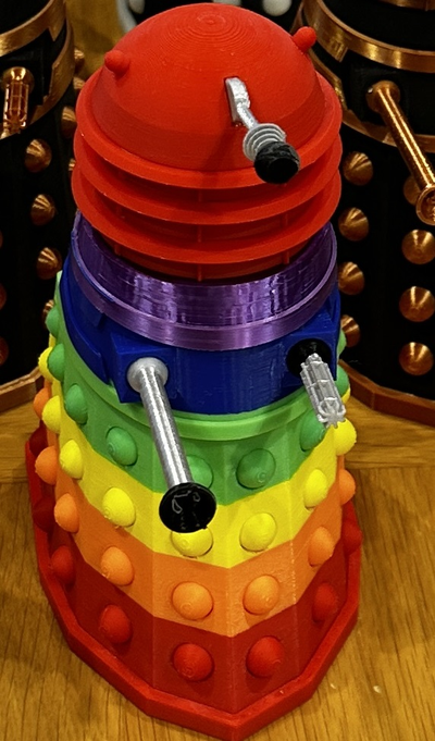 lgbtq dalek remixed by anthorin toys & games 3d print model - Mito3D