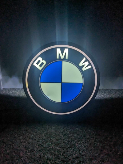 bmw lightbox by tomf00lry arte segni loghi macchina logo 3d print model - Mito3D