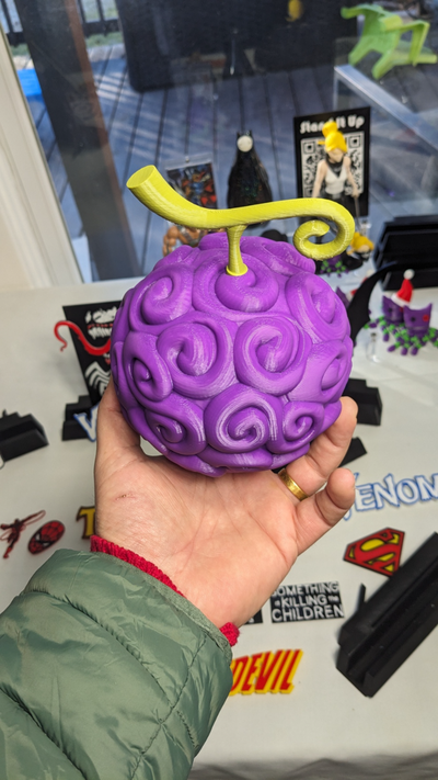 pezzo diavolo frutta gomu by standitupstore arte sculture rufy diavoli anime naruto punch uomo manga schermo arredamento 3d print model - Mito3D