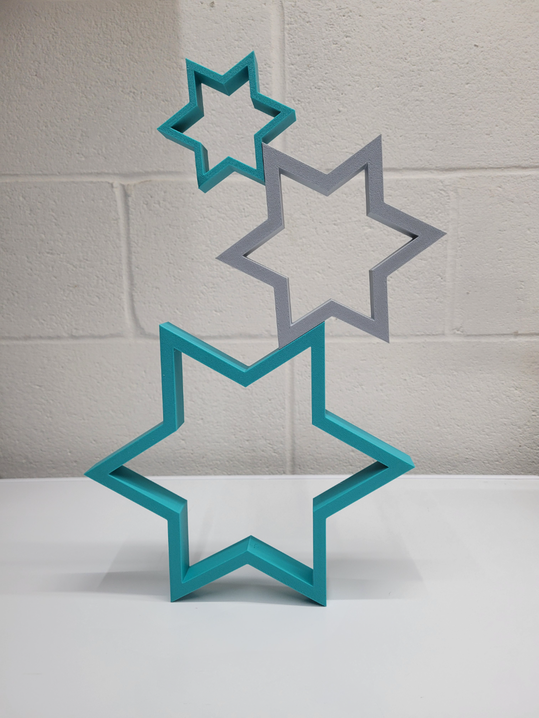 6 sided stars by speedy06 art sculptures star of david holiday decoration hanukkah christmas 3D print model - Mito3D