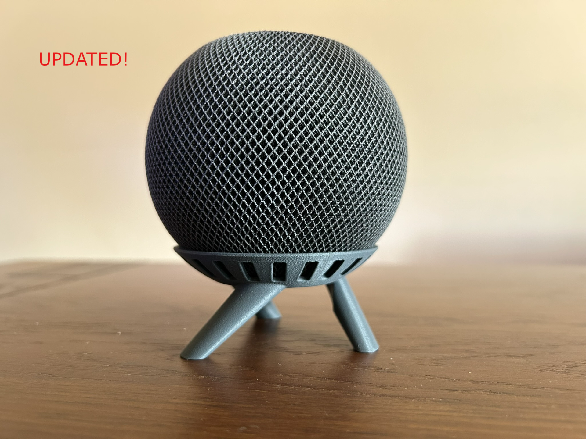 pomme homepod mini supporter tordu pieds by reckit loisir diy électronique homepodmini accueilpodministand apple tv 3D print model - Mito3D