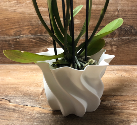 piccolo fioriera 70mm diametro by staprin3d domestico giardino orchidea pentola 3d print model - Mito3D