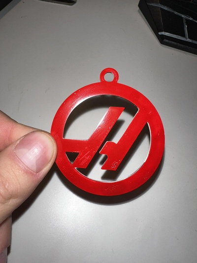 haas f1 keychain kl enka by otasek3d fashion models keyring formula1 formule 3d print model - Mito3D