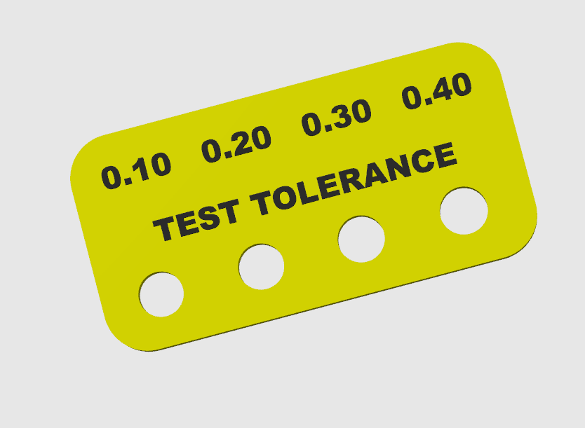 tolerância teste by 3dprintingprojects 3d impressora modelos calibração 3D print model - Mito3D