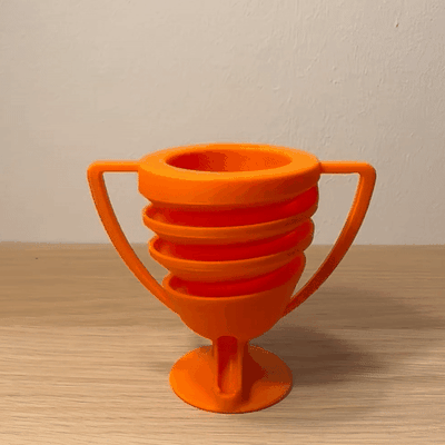 marble run trophy by gallus design toys & games 3d print model - Mito3D