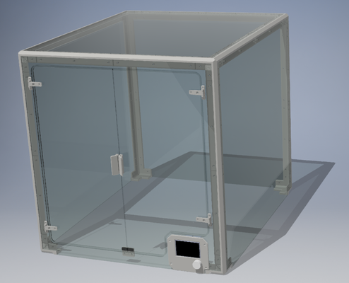 ender 3 max enclosure by ondrejvesely89 3d printer accessories acrylic ender3max 3d print model - Mito3D