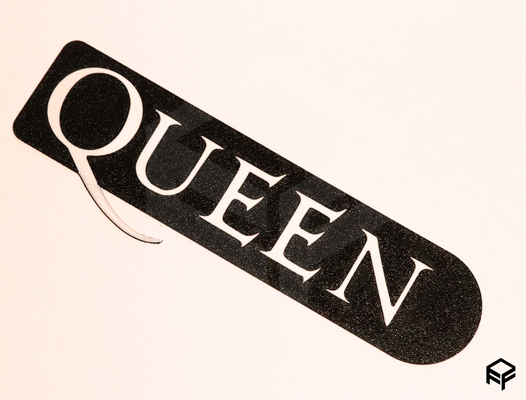 queen music band bookmark by ff3dmakes art 2d freddymercury book 2dart 3d print model - Mito3D